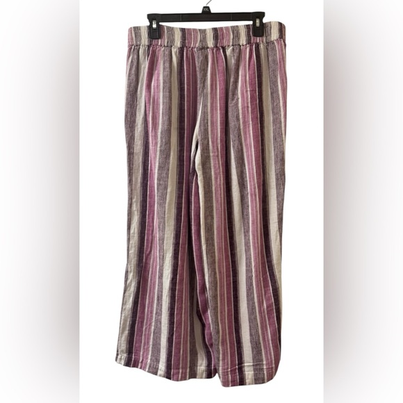 Tribal Purple Stripe Linen Pant - Picture 2 of 6